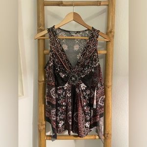 Venus cold shoulder top with bell sleeves